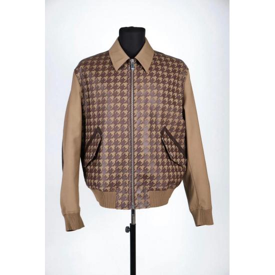 New Brown Men's Jacket Berluti Leather Jacket