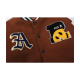 Rocco Black And Brown Varsity Jacket