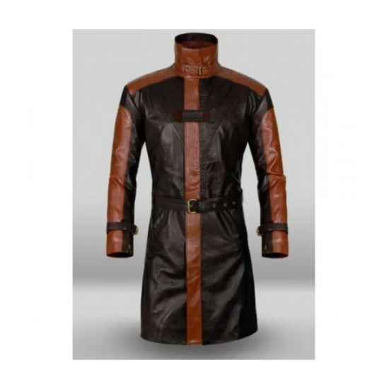 Aiden Pearce Watch Dog Leather Trench Coat