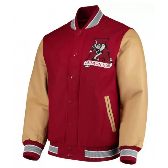 Alabama Crimson Tide Red Letterman Jacket