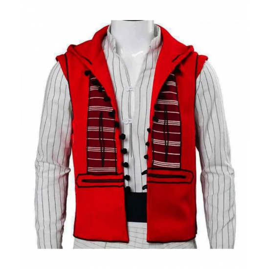 Aladdin Mena Massoud Red Hood Vest