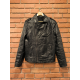 Allsaints × Vintage Men's Black Leather Jacket