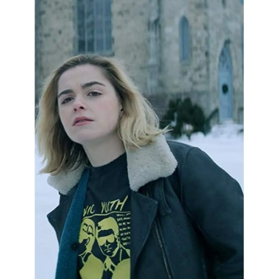 Angie Let It Snow Kiernan Shipka Leather Jacket