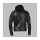 Arrow Oliver Queen Leather Hoodie Jacket