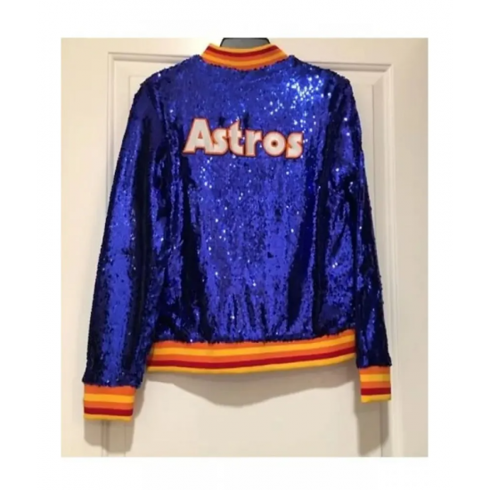 Astros Sequin Varsity Jacket