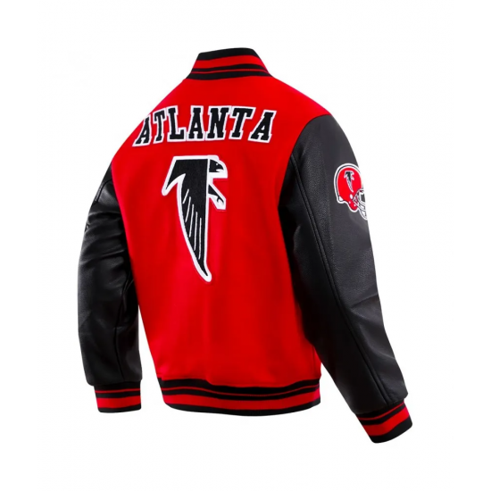 Atlanta Falcons Retro Classic Rib Wool Varsity Jacket