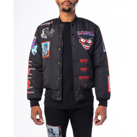 BLACK MUTANT BOMBER JACKET