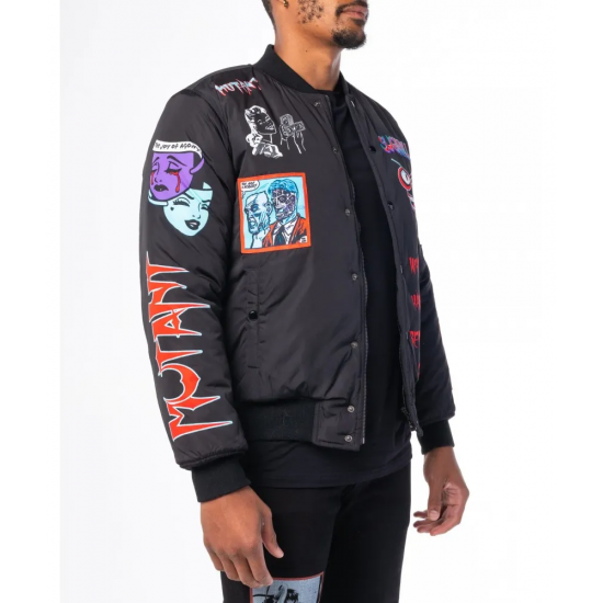 BLACK MUTANT BOMBER JACKET