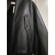 Backzip Black Leather Lanvers Bomber Jacket