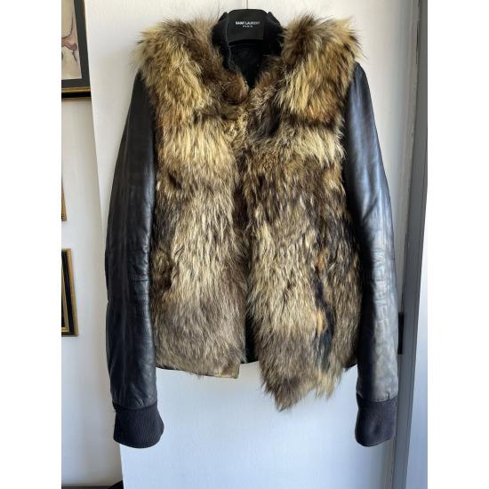 Balmain Rocky Personal Fur Leather Jacket