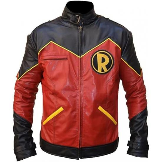 Batman Tim Drake Red and Black Jacket