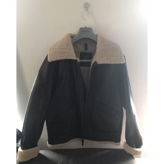 Belstaff × Goodwood NYC Leather Shearling Jacket