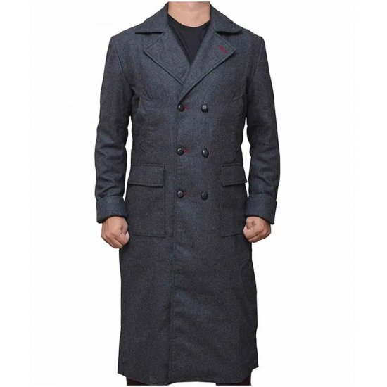 Benedict Cumberbatch Sherlock Grey Trench Coat Costume