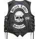 Black Label Society BLS Black Leather Biker Vest