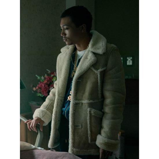 Black Mafia Family 2021 Meech Shearling Coat