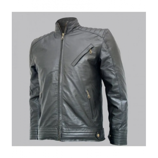 Bourne Legacy Black Leather Jacket