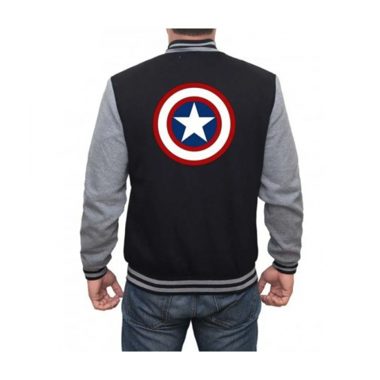 Captain America Letterman Varsity Jacket