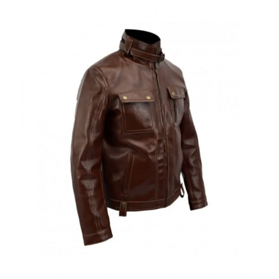 Chad Gangsters Kingdom Spade IV Leather Jacket