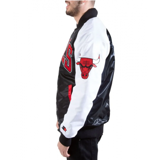 Chicago Bulls Satin Tri Color Jacket