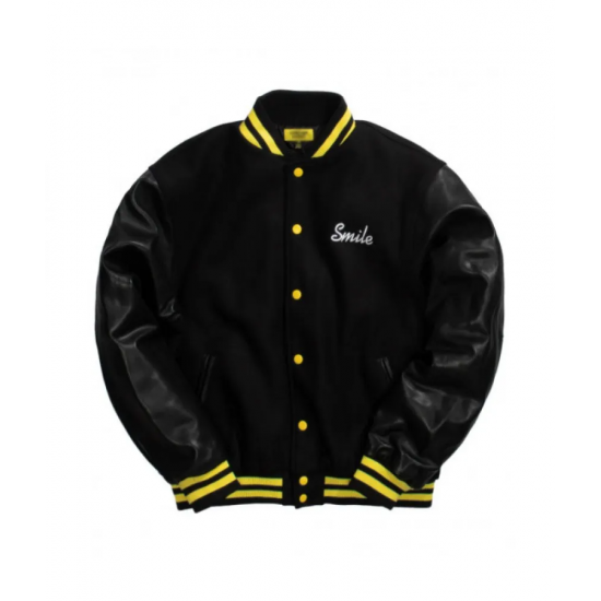 Chinatown Market Smile Black Varsity Jacket