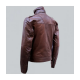 Chocolate Brown Leather Jacket Men