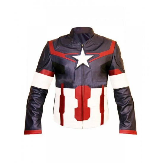 Chris Evans Captain America Avengers Leather Jacket