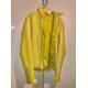 Citronella Yellow Hooded Aviator Leather Jacket