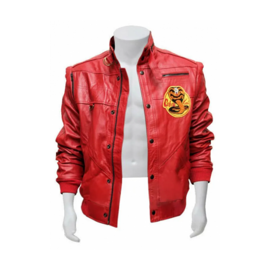 Cobra Kai Karate Kid Red Leather Jacket