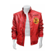 Cobra Kai Karate Kid Red Leather Jacket