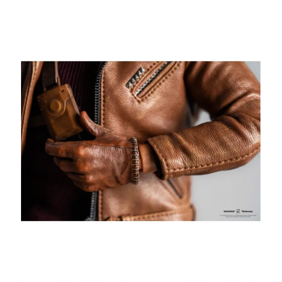 Colt Vahn Deathloop Brown Leather Jacket