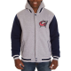 Columbus Blue Jackets Fleece Blue and Grey Hooded Jacket