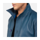 Columbus Blue Leather Bomber Jacket