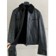 Dior Christian Dior Shearling Biker Leather Lamb Fur Jacket