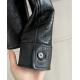 Dior Christian Dior Shearling Biker Leather Lamb Fur Jacket