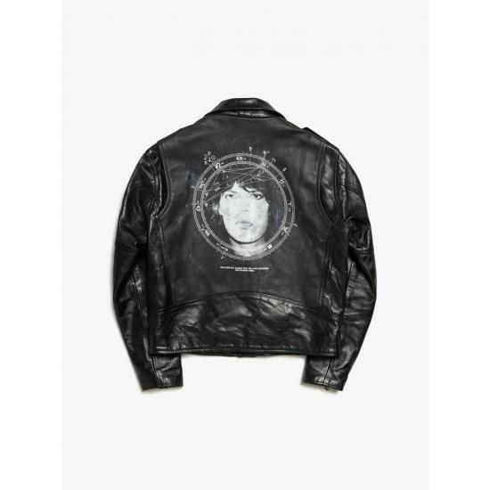 Enfants Riches Deprimes Black Back White Mick Cowhide Jacket