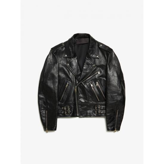 Enfants Riches Deprimes Black Back White Mick Cowhide Jacket