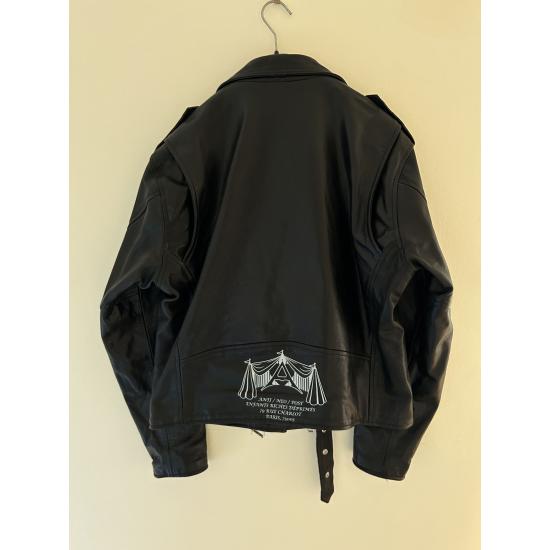 Enfants Riches Deprimes Black Leather Biker Jacket