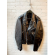 Zoe Hardman Black Leather Biker Jacket