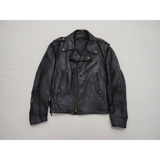 Heritage Collection: 1970s Double Collar Biker Leather Jacket