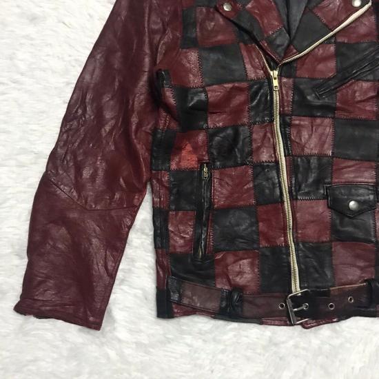 JC Penney Rare Patchwork Leather Biker Jacket