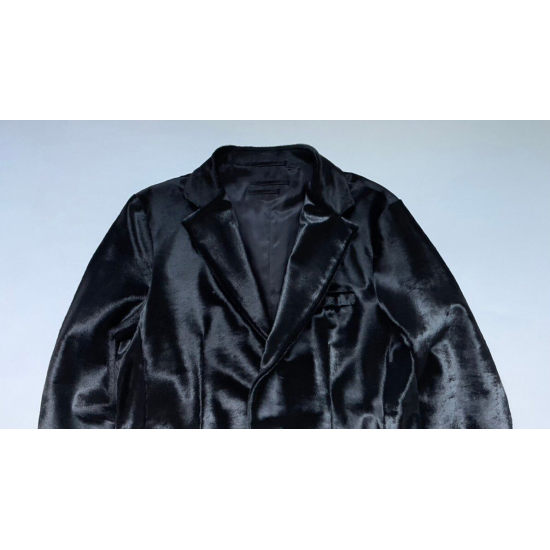 Luxury Prada Black Cow Fur Blazer