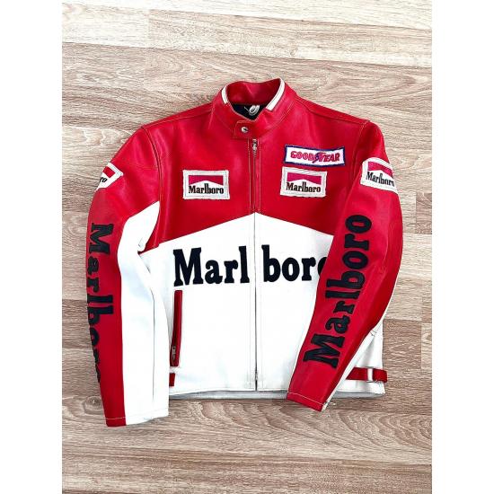 Marlboro Racing Vintage Leather Jacket Limited Edition Hype Streetwear