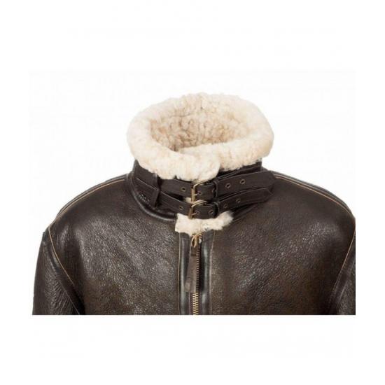 Men B3 Sheepskin Leather Bomber Aviator Jacket