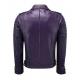 Men Quilted Slim Fit Motorcycle Biker Jacket