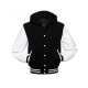 Men Varsity Hooded Jacket