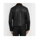 Mens Aviator Shearling Lined Leather And Suede Jacket