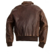 Mens Brown Real A2 Flight Pilot Bomber Distressed Cow Leather Jacket