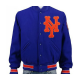 Mens New York NY Mets Blue Wool Jacket