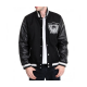 Mens Raiders Black Letterman Jacket