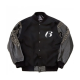 Mens Ruff Ryders Black Varsity Studded Jacket